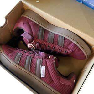 Women’s Adidas Campus 00s Burgundy and Gray Sneakers